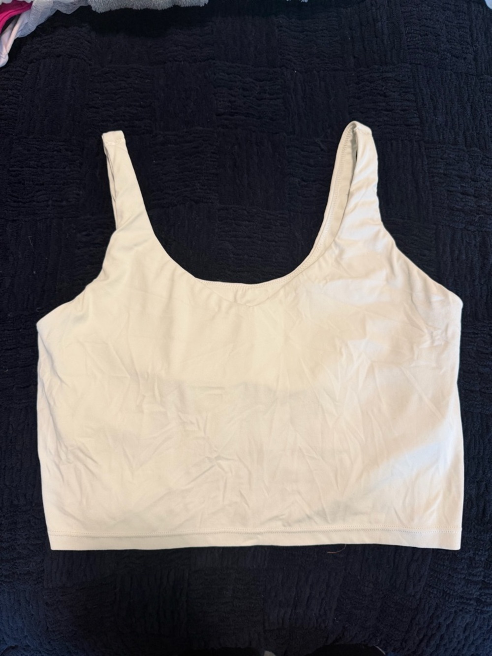 Everyday Seamless Scoop Neck Sports Bra - Cream